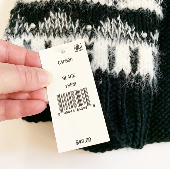 Cejon Fair Isle Pearled Scarf - Picture 4 of 6